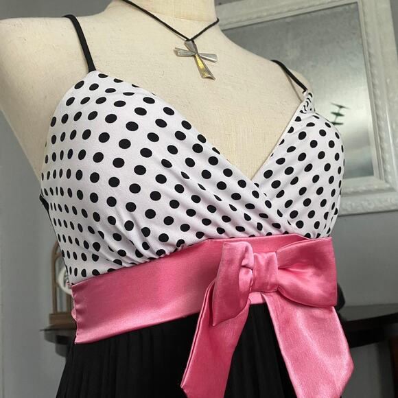 Y2k babydoll polka dot dress - Picture 2 of 5